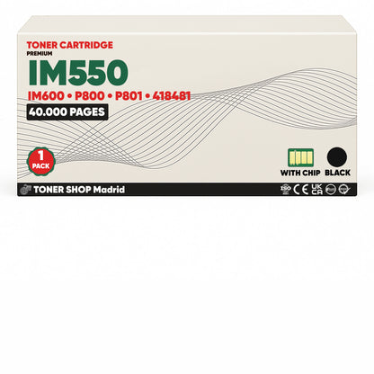 BDink Cartucho/s Tóner Compatible/s Ricoh IM550/IM600 Negro