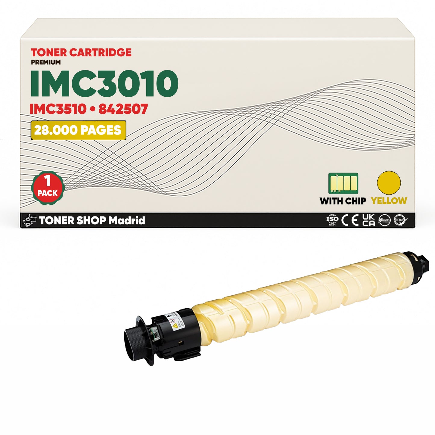 BDink Cartucho/s Tóner Compatible/s Ricoh IMC3010/IMC3510 CMYK (Pack 4)