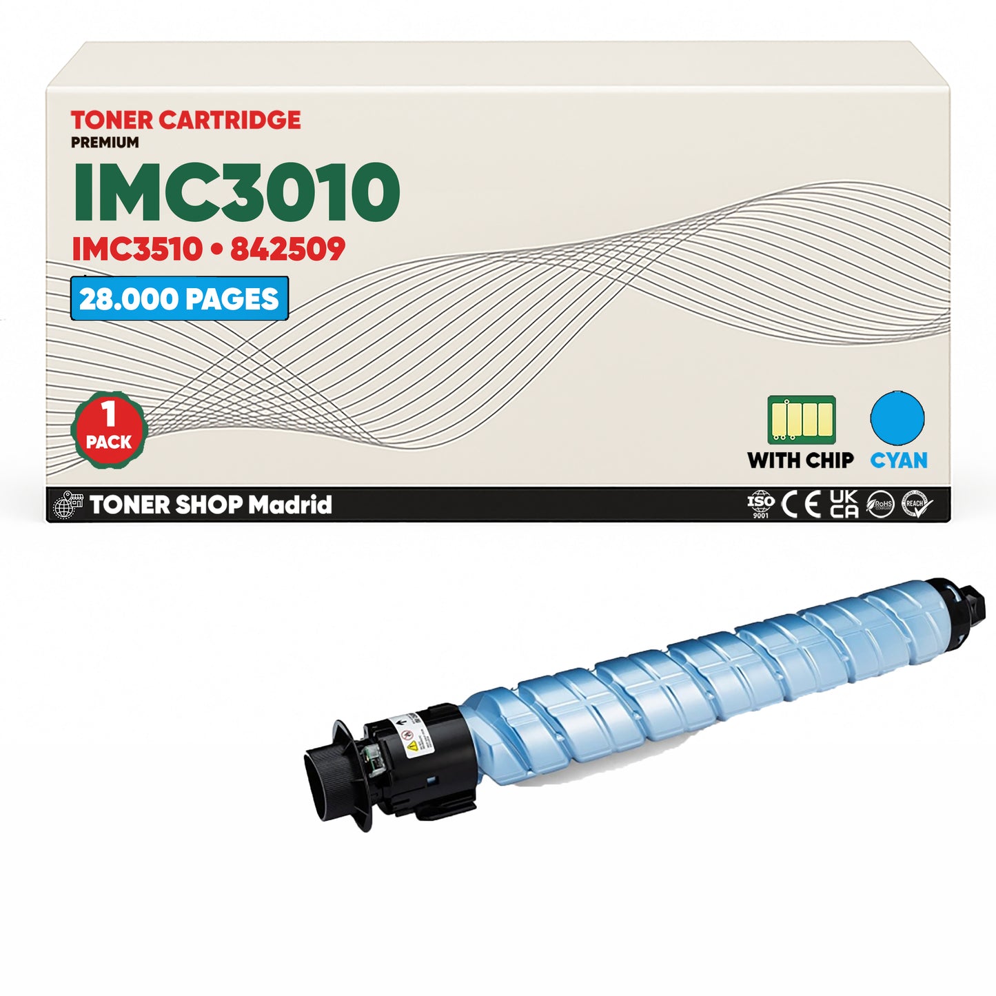 BDink Cartucho/s Tóner Compatible/s Ricoh IMC3010/IMC3510 CMYK (Pack 4)