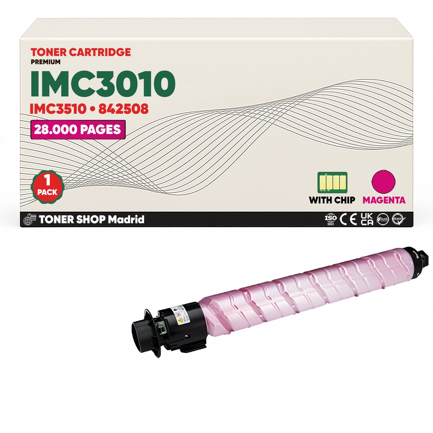 BDink Cartucho/s Tóner Compatible/s Ricoh IMC3010/IMC3510 CMYK (Pack 4)
