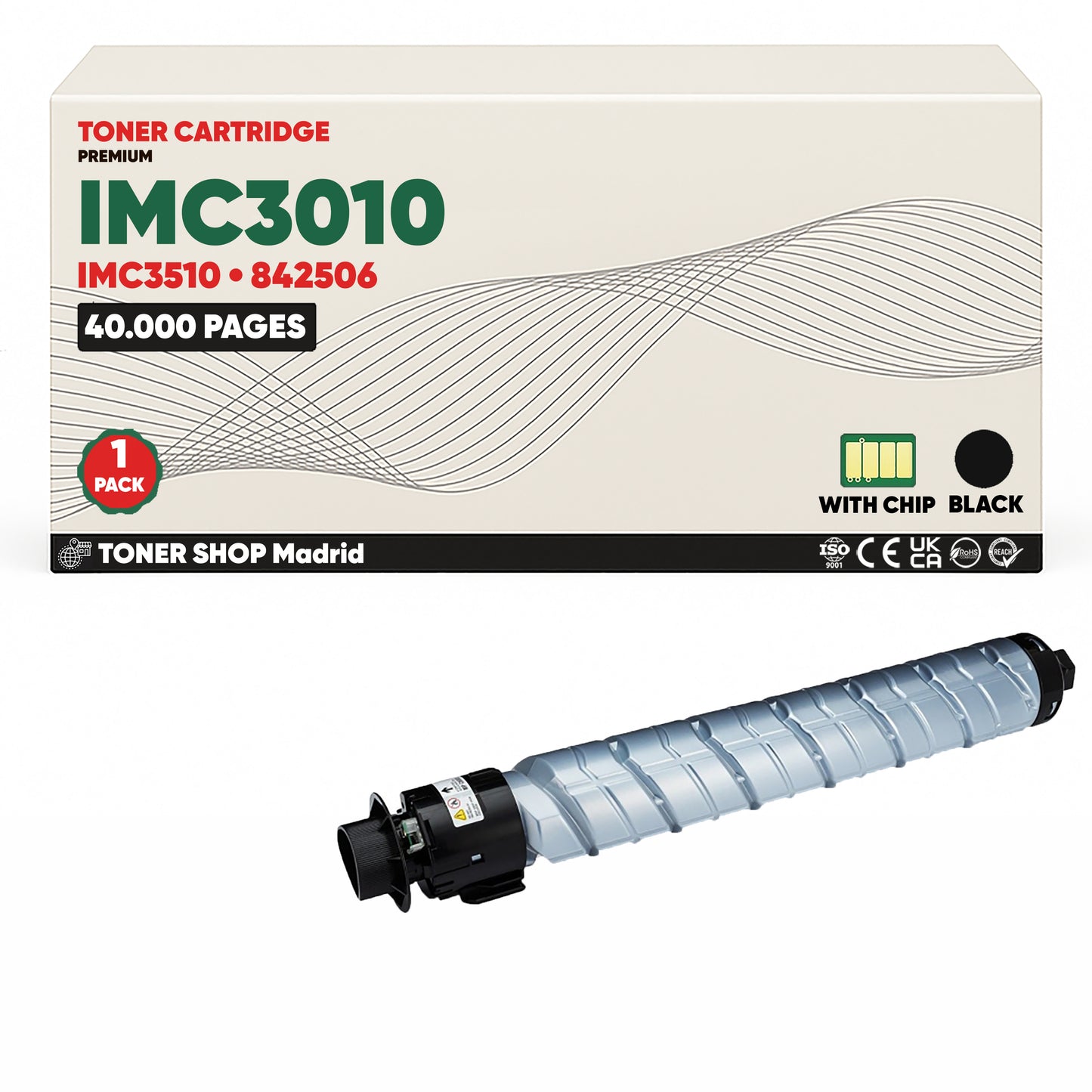 BDink Cartucho/s Tóner Compatible/s Ricoh IMC3010/IMC3510 CMYK (Pack 4)