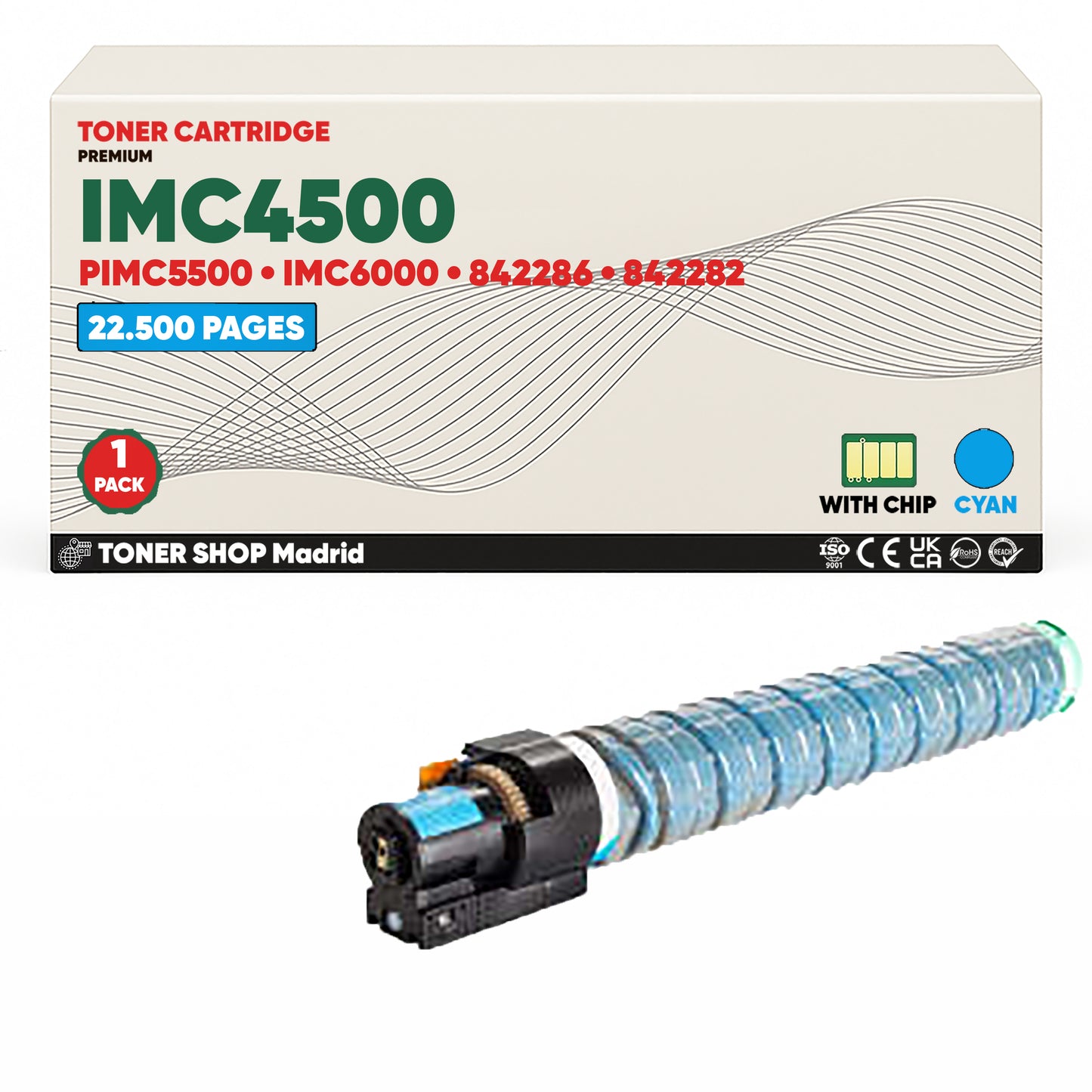 BDink Cartucho/s Tóner Compatible/s Ricoh IMC4500/IMC5500/IMC6000 CMYK (Pack 4)