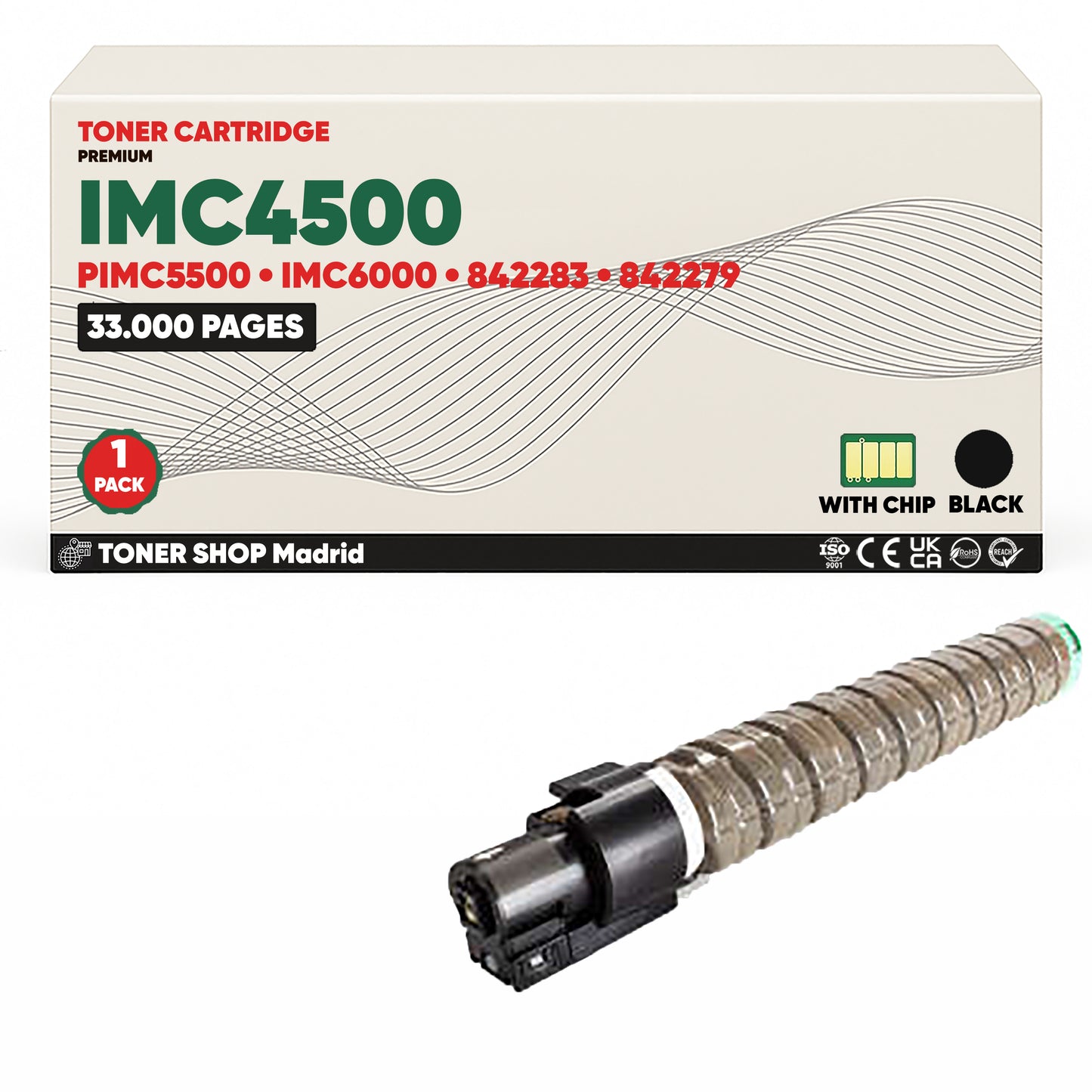 BDink Cartucho/s Tóner Compatible/s Ricoh IMC4500/IMC5500/IMC6000 CMYK (Pack 4)