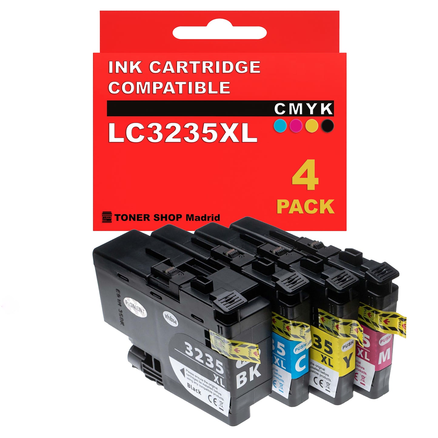 BDink Cartuchos Tinta Compatible Brother LC3235XL CMYK (Pack 4)
