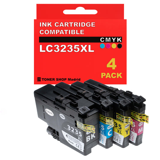 BDink Cartuchos Tinta Compatible Brother LC3235XL CMYK (Pack 4)