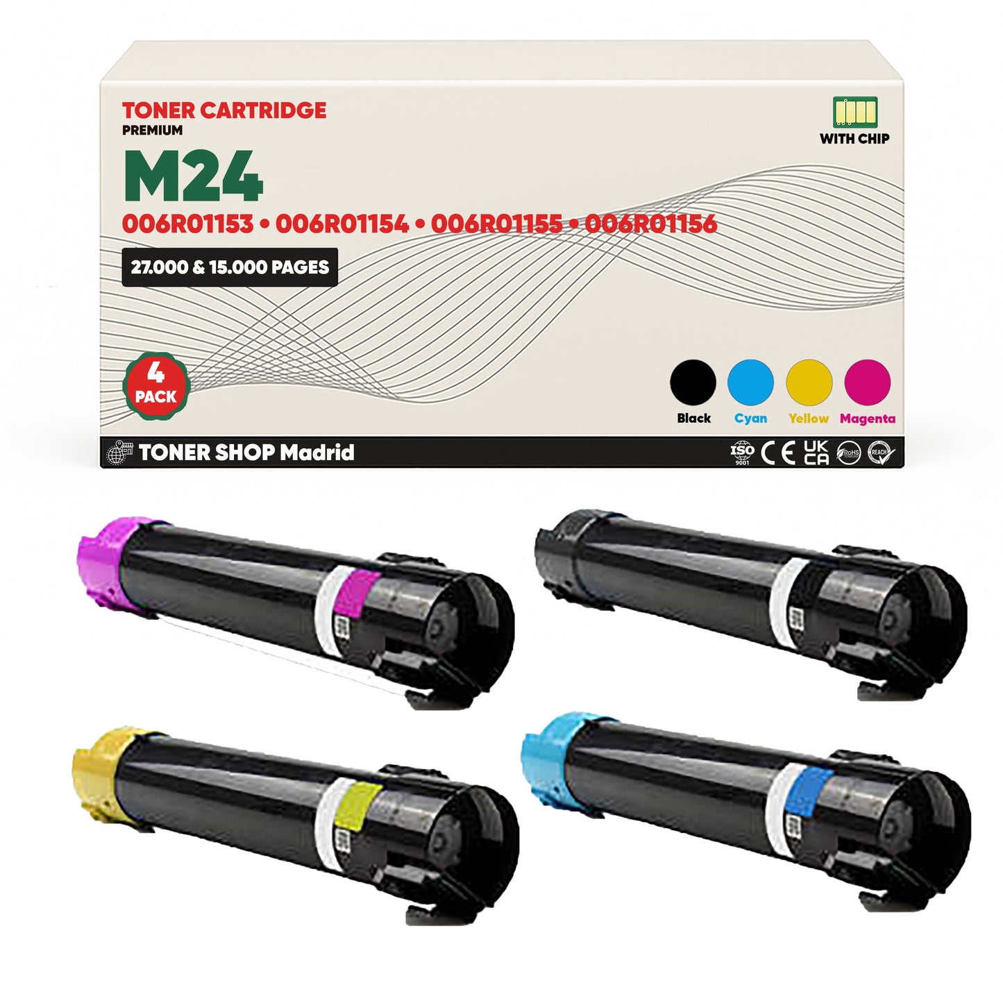 BDink Tóner Compatible Xerox WorkCentre M24 (Pack 4 CMYK)