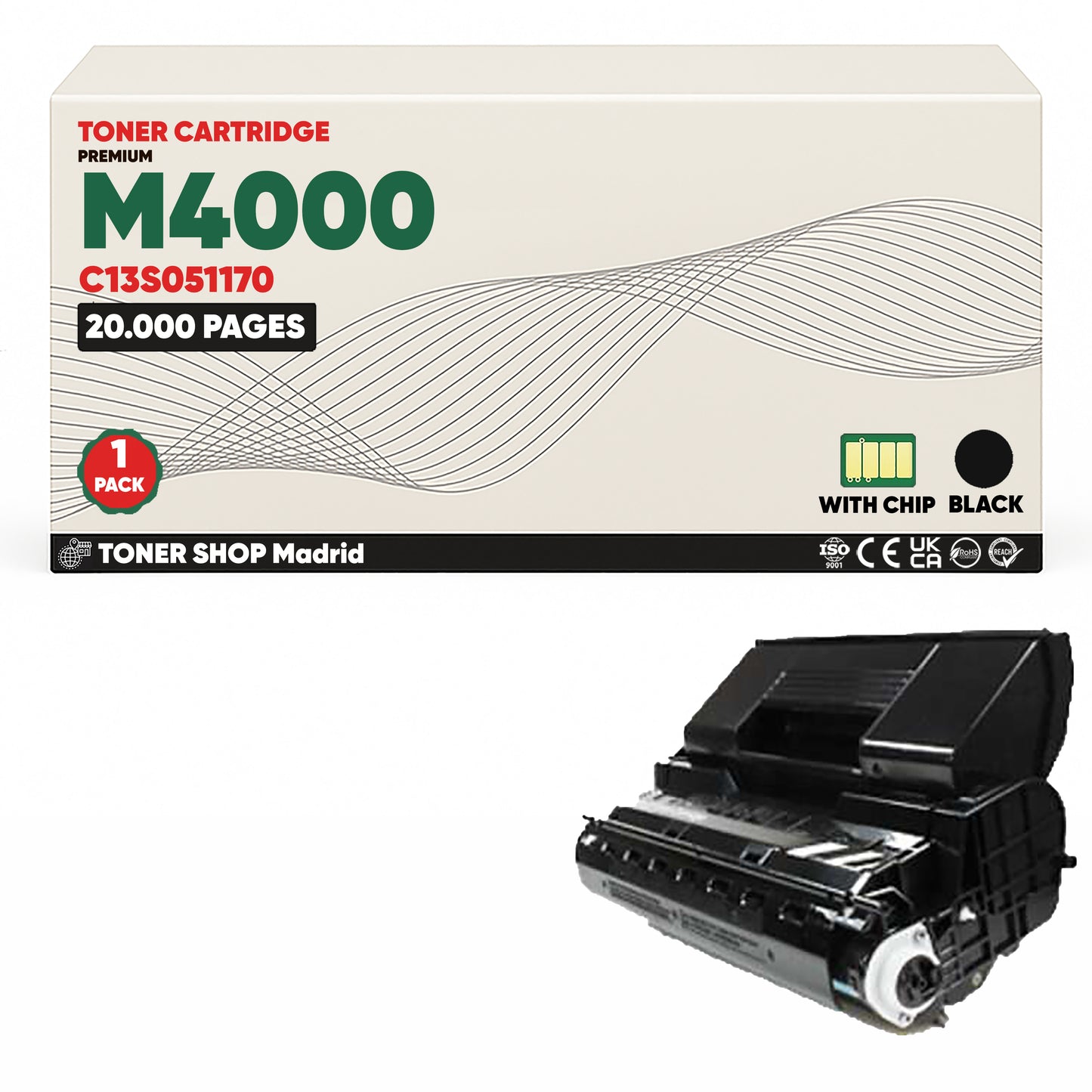 BDink Tóner Compatible Epson M4000 Negro