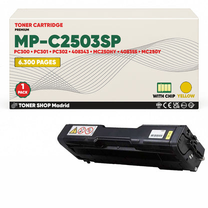 BDink Cartucho/s Tóner Compatible/s Ricoh MC250/PC300/PC301/PC302 CMYK (Pack 4)