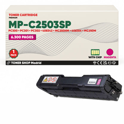 BDink Cartucho/s Tóner Compatible/s Ricoh MC250/PC300/PC301/PC302 CMYK (Pack 4)