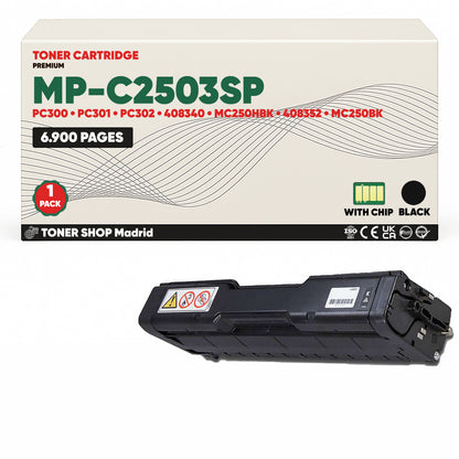 BDink Cartucho/s Tóner Compatible/s Ricoh MC250/PC300/PC301/PC302 CMYK (Pack 4)