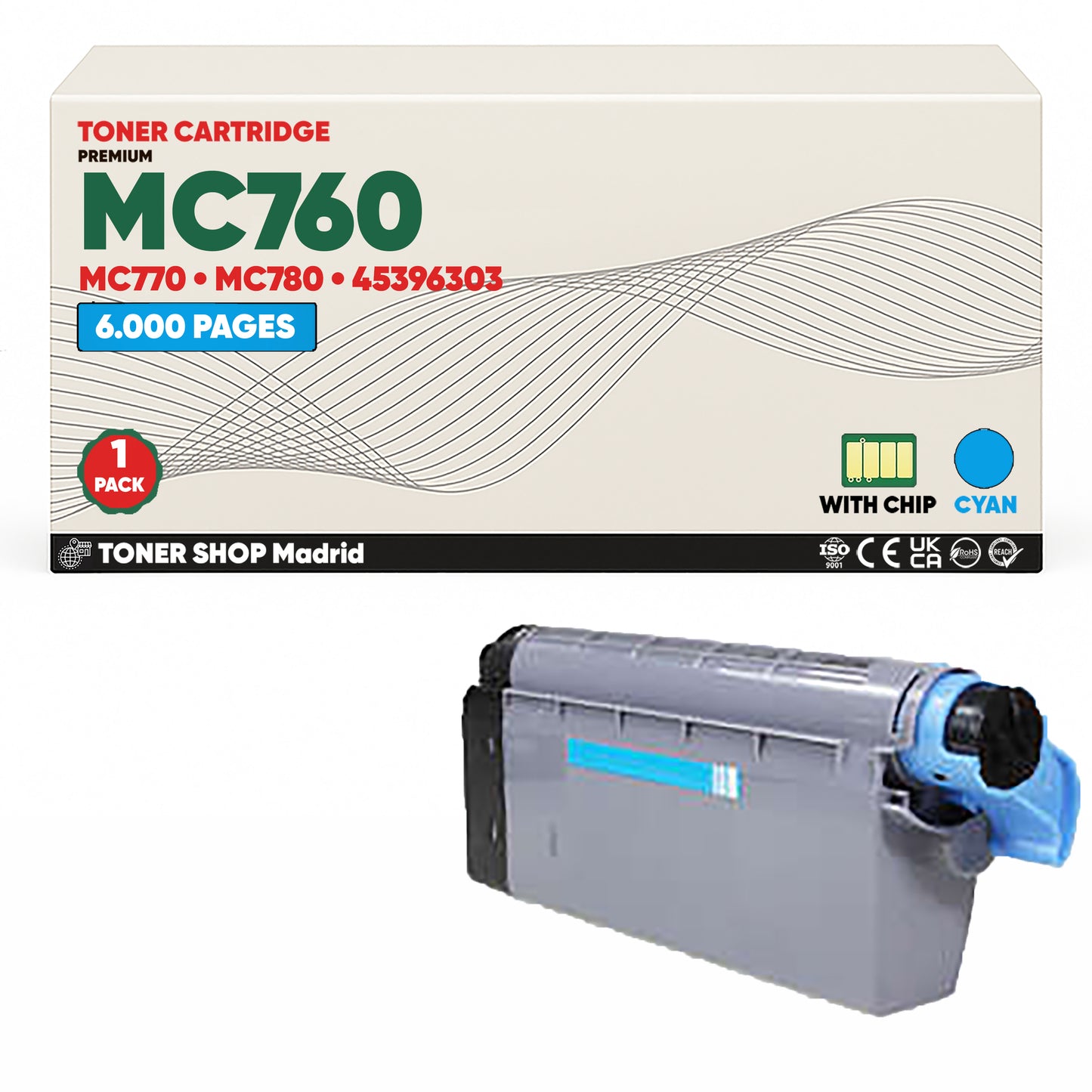 BDink Tóner Compatible OKI MC760/MC770/MC780 (Pack 4 CMYK)