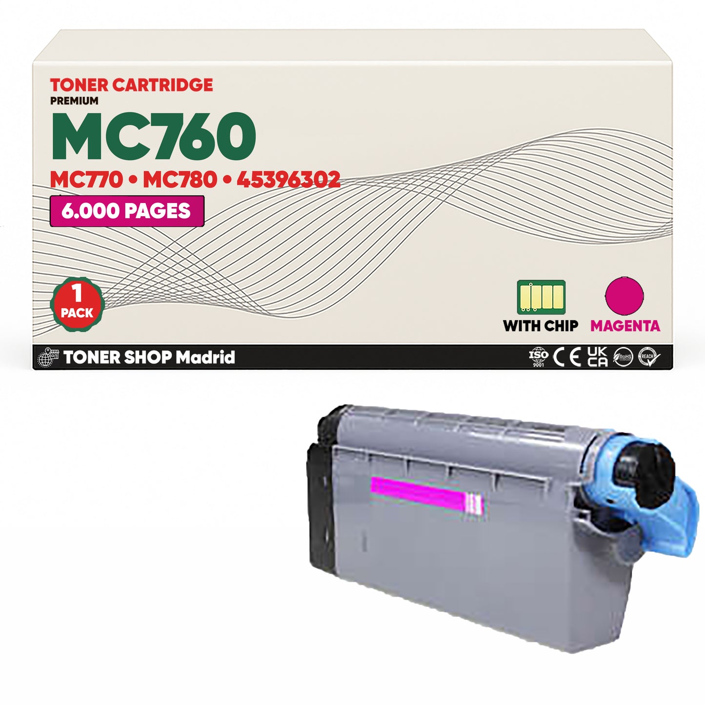 BDink Tóner Compatible OKI MC760/MC770/MC780 (Pack 4 CMYK)