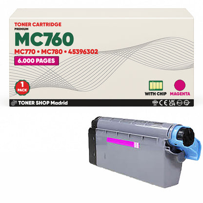 BDink Tóner Compatible OKI MC760/MC770/MC780 (Pack 4 CMYK)