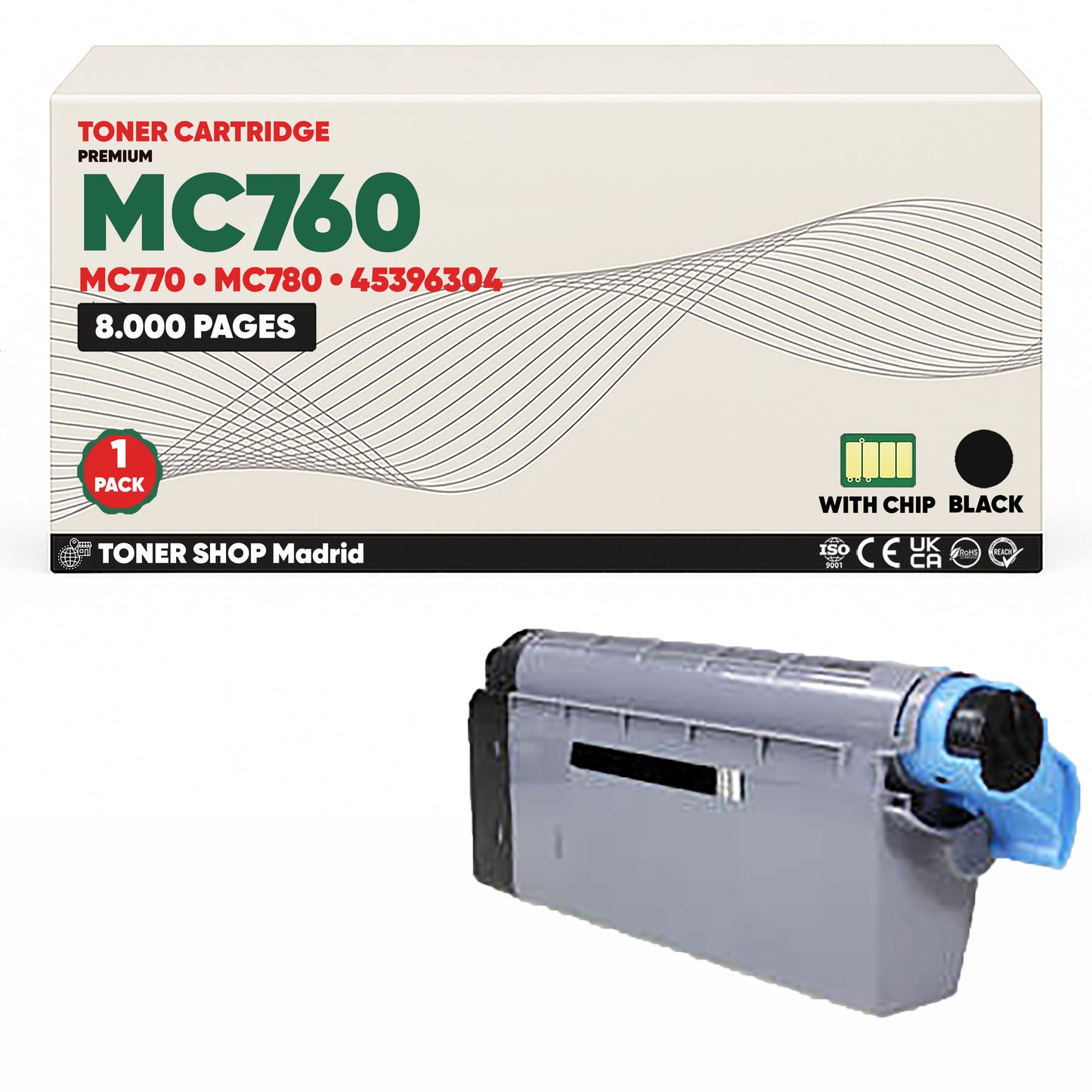 BDink Tóner Compatible OKI MC760/MC770/MC780 (Pack 4 CMYK)