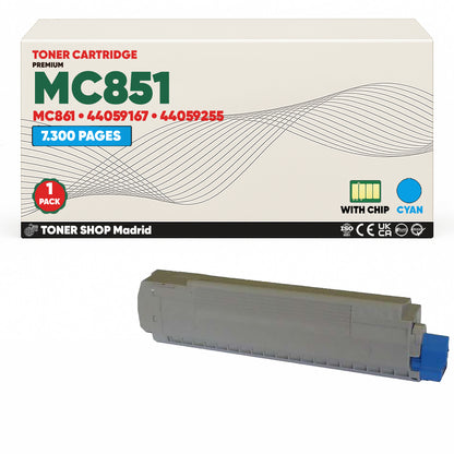 BDink Tóner Compatible OKI MC851/MC861 (Pack 4 CMYK)