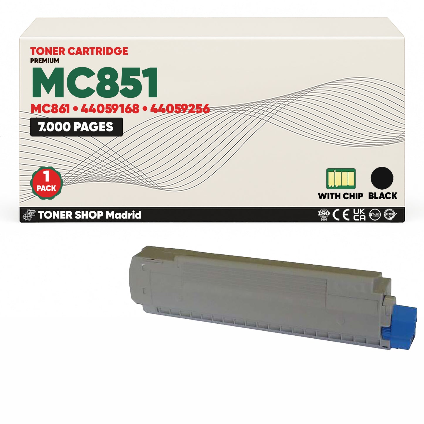BDink Tóner Compatible OKI MC851/MC861 (Pack 4 CMYK)