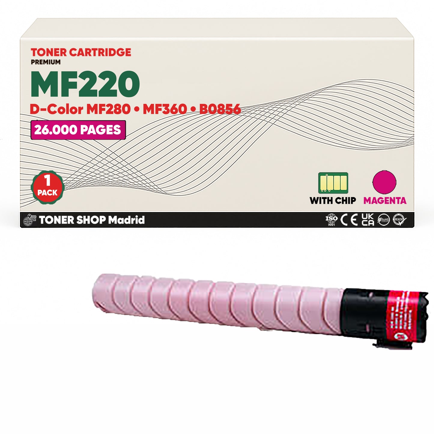 BDink Tóner Compatible Olivetti D-Color MF220/MF360 (Pack 4 CMYK)