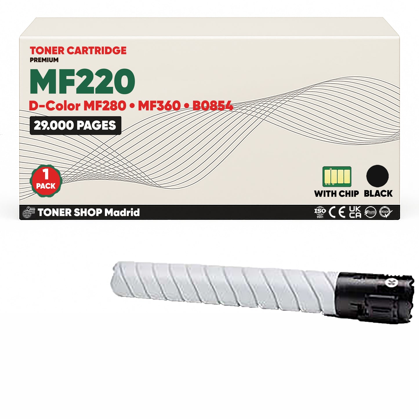 BDink Tóner Compatible Olivetti D-Color MF220/MF360 (Pack 4 CMYK)