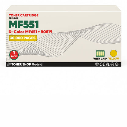 BDink Tóner Compatible Olivetti D-Color MF551/MF651 (Pack 4 CMYK)