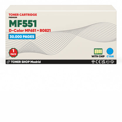 BDink Tóner Compatible Olivetti D-Color MF551/MF651 (Pack 4 CMYK)