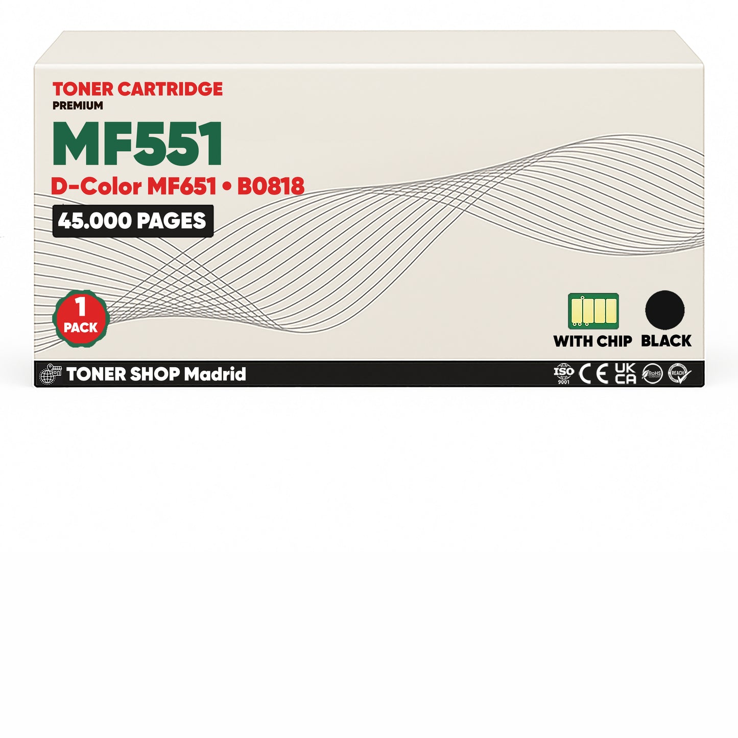 BDink Tóner Compatible Olivetti D-Color MF551/MF651 (Pack 4 CMYK)