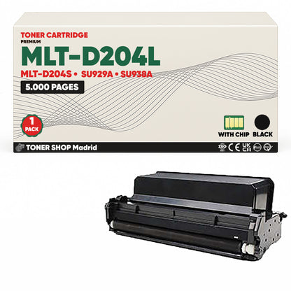 BDink Cartucho de Toner Compatible Samsung MLT-D204L Negro