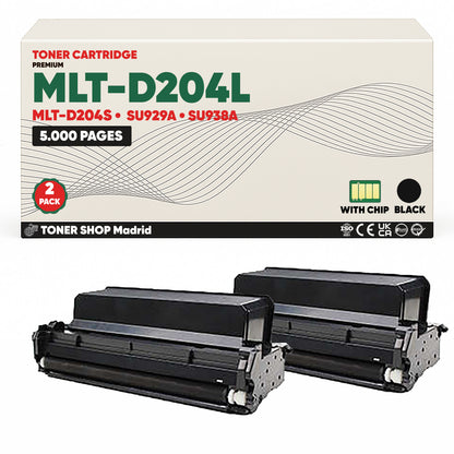 BDink Cartucho de Toner Compatible Samsung MLT-D204L Negro