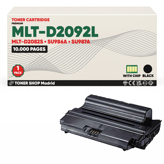 BDink Cartucho de Toner Compatible Samsung MLT-D2082L Negro