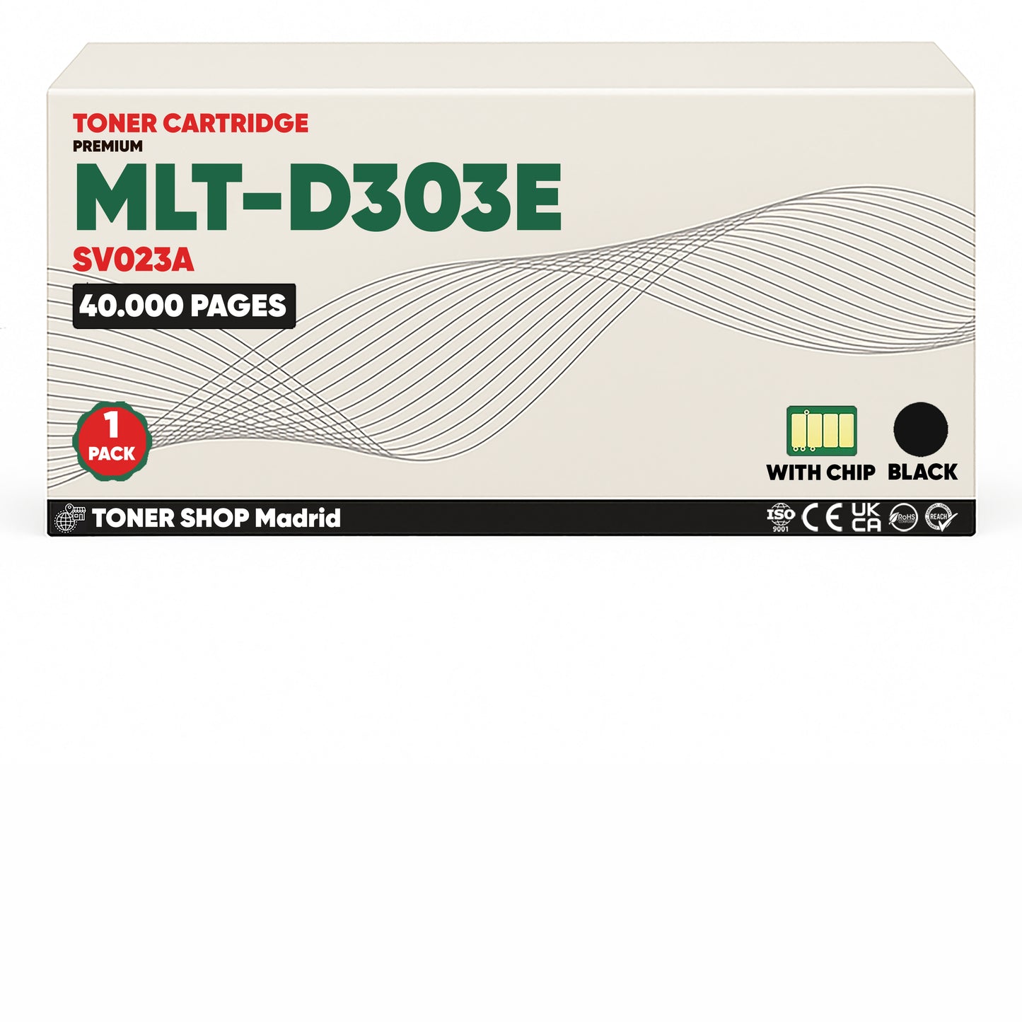 BDink Cartucho de Toner Compatible Samsung MLT-D303E Negro
