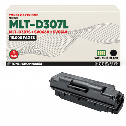 BDink Cartucho de Toner Compatible Samsung MLT-D307L Negro