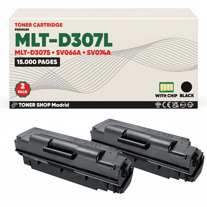BDink Cartucho de Toner Compatible Samsung MLT-D307L Negro