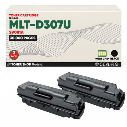 BDink Cartucho de Toner Compatible Samsung MLT-D307U Negro