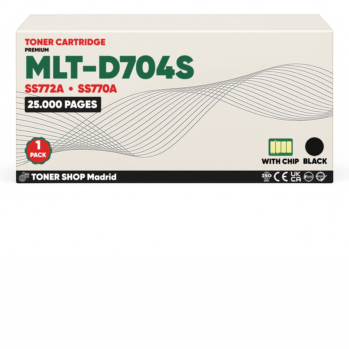 BDink Cartucho de Toner Compatible Samsung MLT-D704S Negro