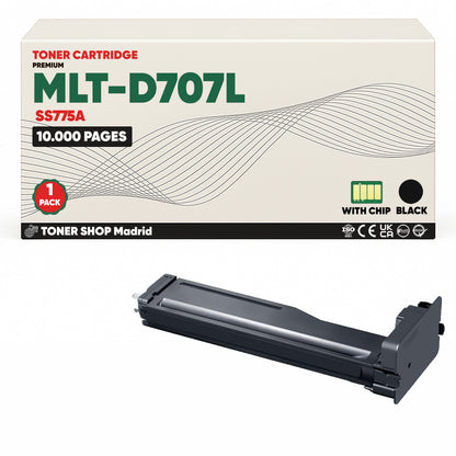 BDink Cartucho de Toner Compatible Samsung MLT-D707L Negro