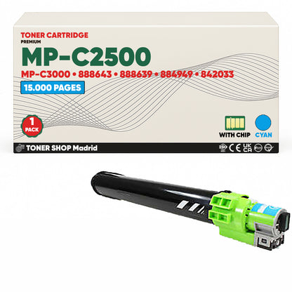 BDink Cartucho/s Tóner Compatible/s Ricoh MP-C2500/MP-C3000 CMYK (Pack 4)