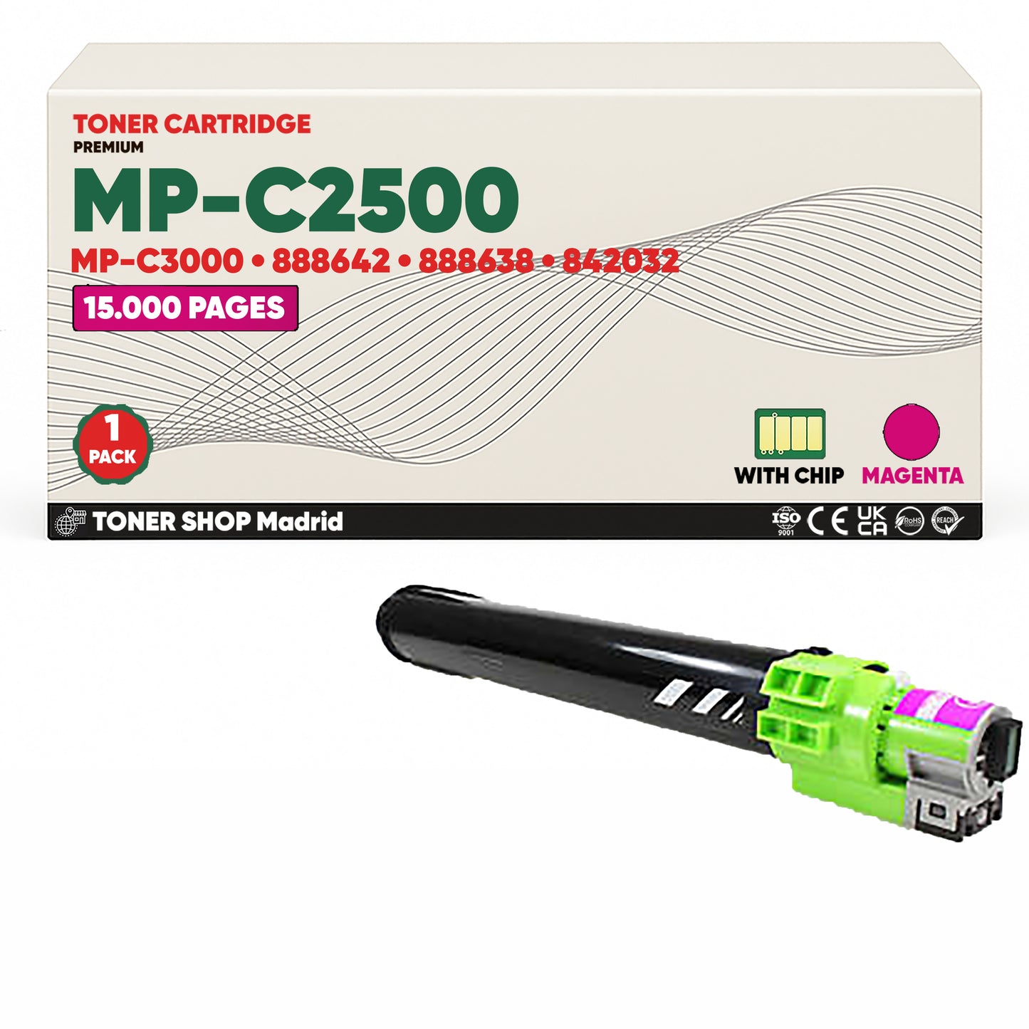 BDink Cartucho/s Tóner Compatible/s Ricoh MP-C2500/MP-C3000 CMYK (Pack 4)
