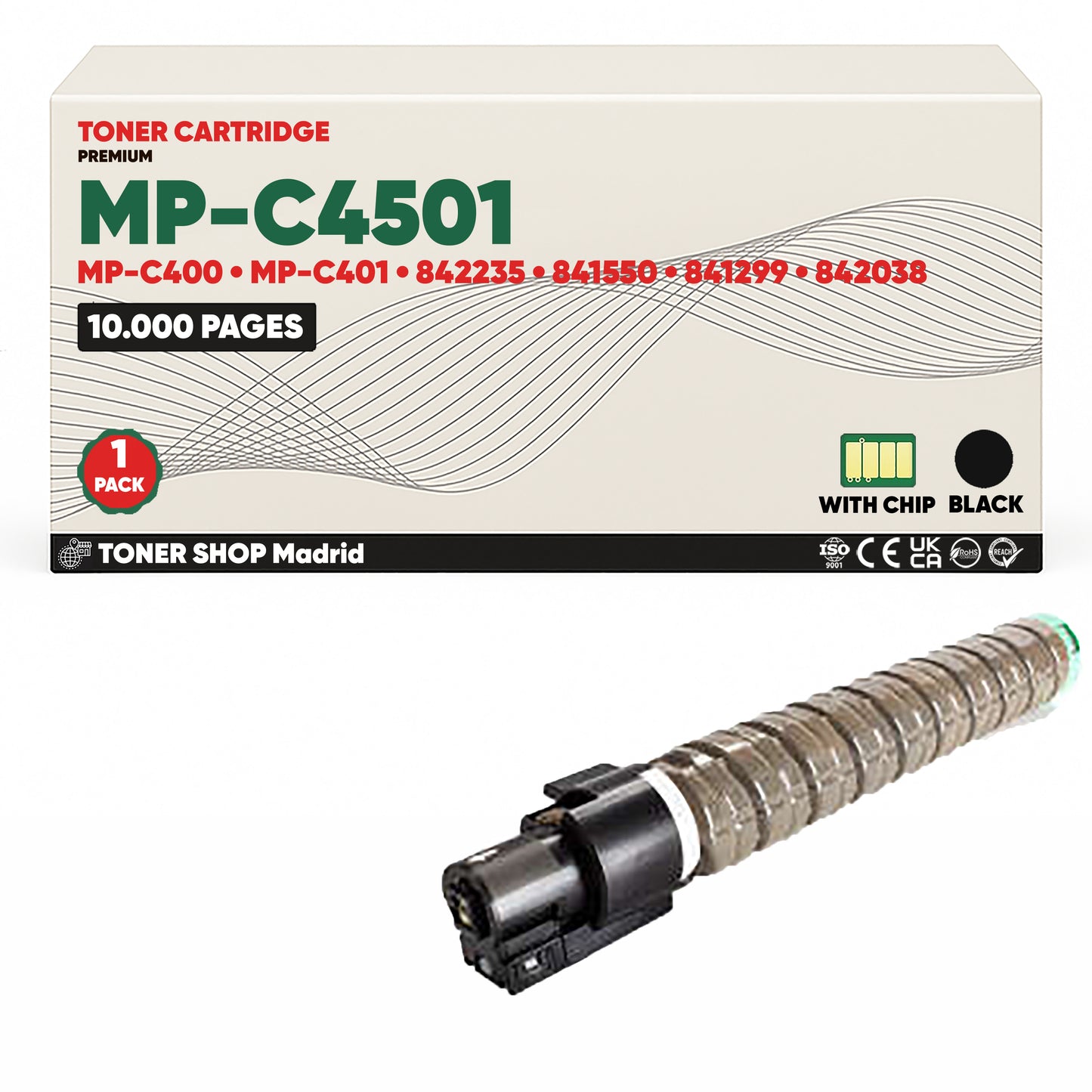 BDink Cartucho/s Tóner Compatible/s Ricoh MP-C300/MP-C401 CMYK (Pack 4)