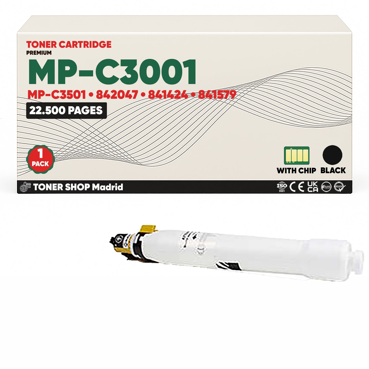 BDink Cartucho/s Tóner Compatible/s Ricoh Aficio MP-C3001/MP-C3501 Negro