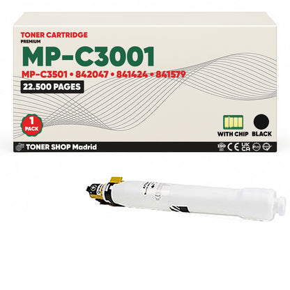 BDink Cartucho/s Tóner Compatible/s Ricoh Aficio MP-C3001/MP-C3501 Negro