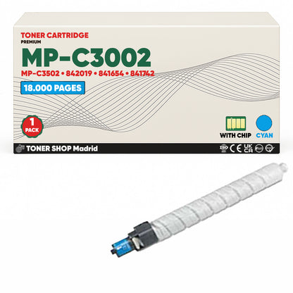 BDink Cartucho/s Tóner Compatible/s Ricoh MP-C3002/MP-C3502 CMYK (Pack 4)