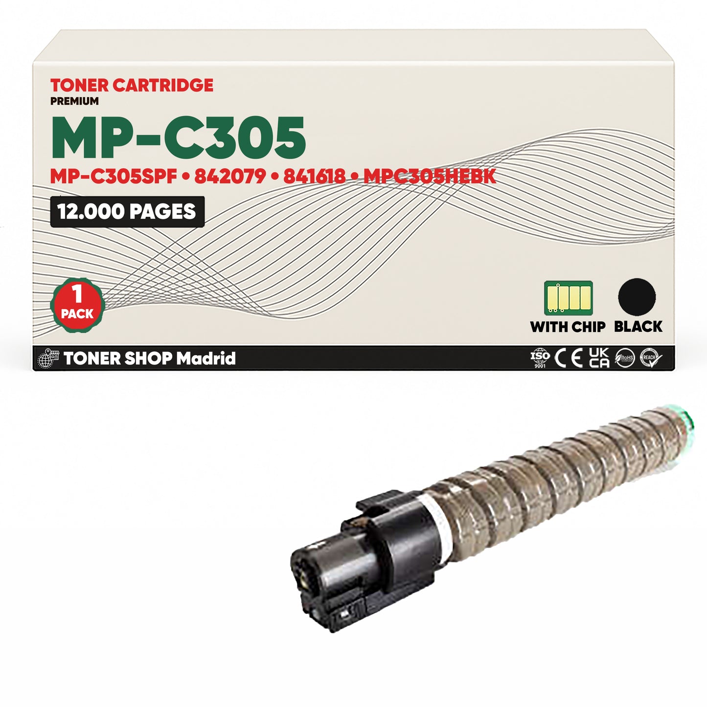 BDink Cartucho/s Tóner Compatible/s Ricoh MP-C305/MP-C305SPF CMYK (Pack 4)