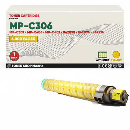 BDink Tóner Compatible Ricoh Aficio MP-C306 / MP-C307 / MP-C406 / MP-C407 ( 4 pack)