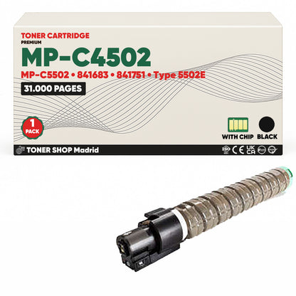 BDink Cartucho/s Tóner Compatible/s Ricoh MP-C4502/MP-C5502 CMYK (Pack 4)