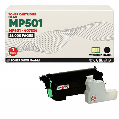 BDink Cartucho/s Tóner Compatible/s Ricoh Aficio MP501/MP601 Negro