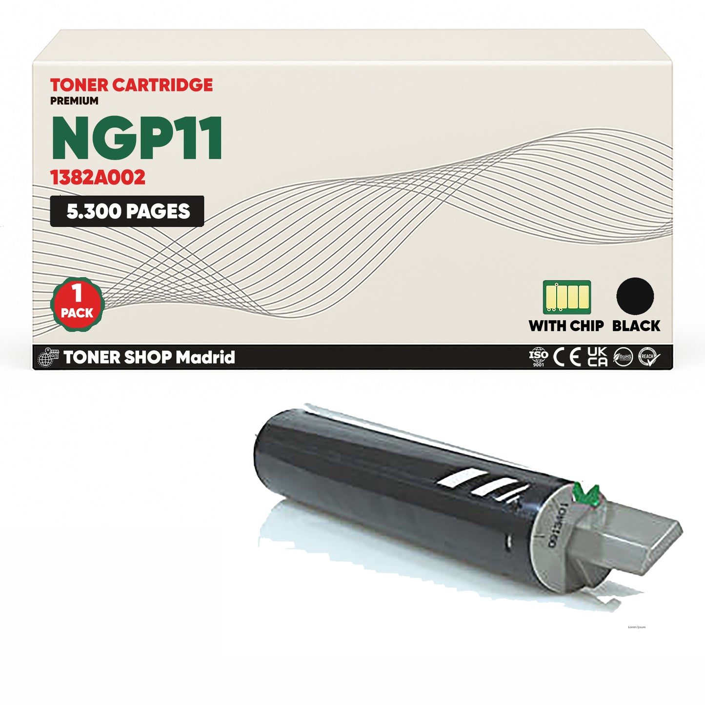 BDink Cartucho Tóner Compatible Canon NGP11 Negro