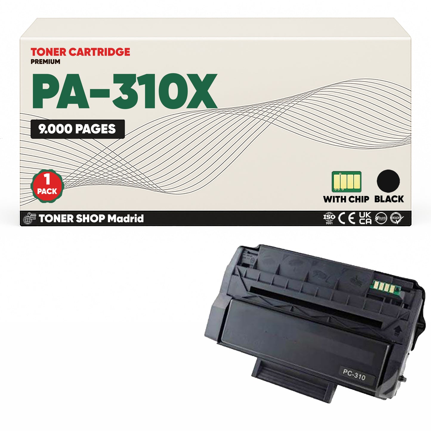 BDink Cartucho Tóner Compatible Pantum PA310X Negro