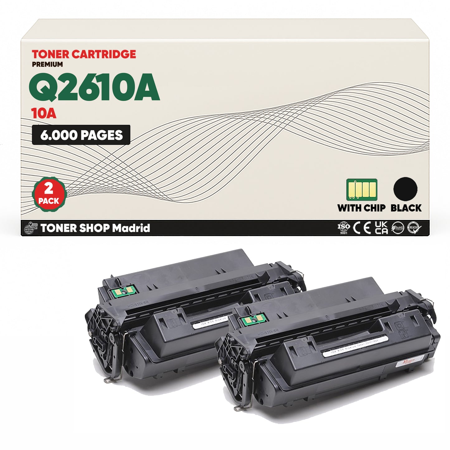 BDink Cartucho Tóner Compatible HP 10A Negro Q2610A