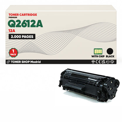 BDink Cartucho Tóner Compatible HP 12A Negro Q2612A
