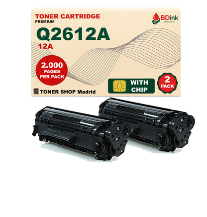 BDink Cartucho Tóner Compatible HP 12A Negro Q2612A