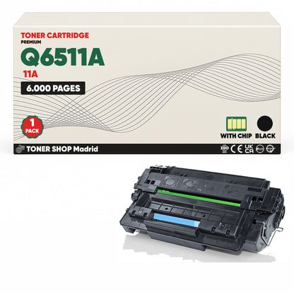 BDink Cartucho Tóner Compatible HP 11A Negro